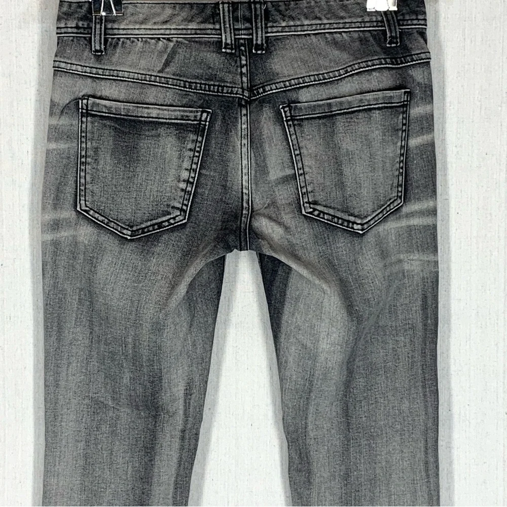 Free People~Women’s‎ Gray Wash Distressed with Holes Skinny Jeans~Sz 27 - Picture 10 of 15